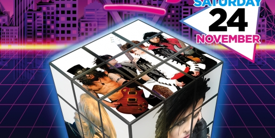 Rewind 80s event poster